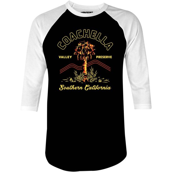 Coachella Valley Preserve - Southern California - 3/4 Sleeve Raglan T-Shirt