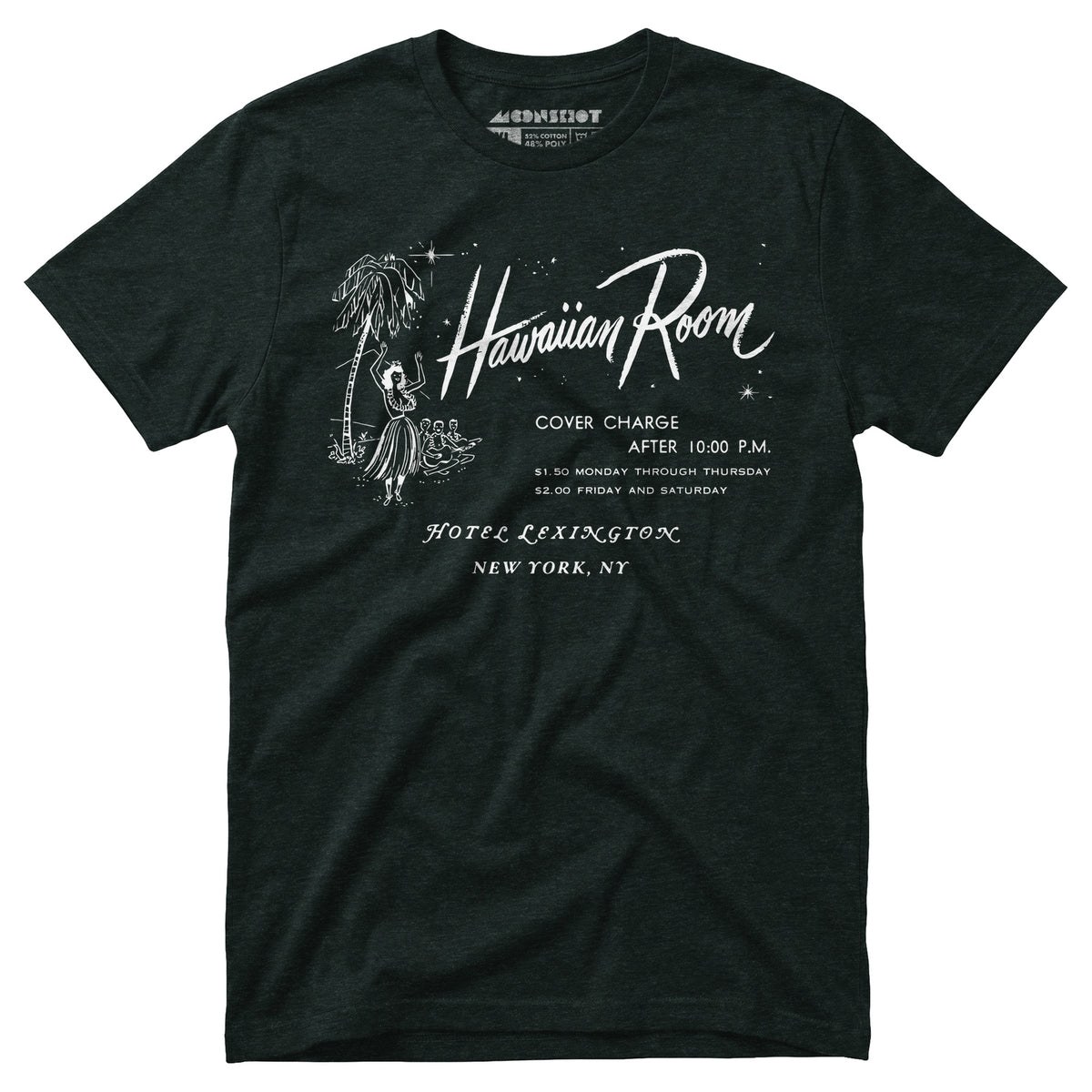 The Hawaiian Room Lexington Hotel - New York, NY - Vintage Tiki Bar - Unisex T-Shirt