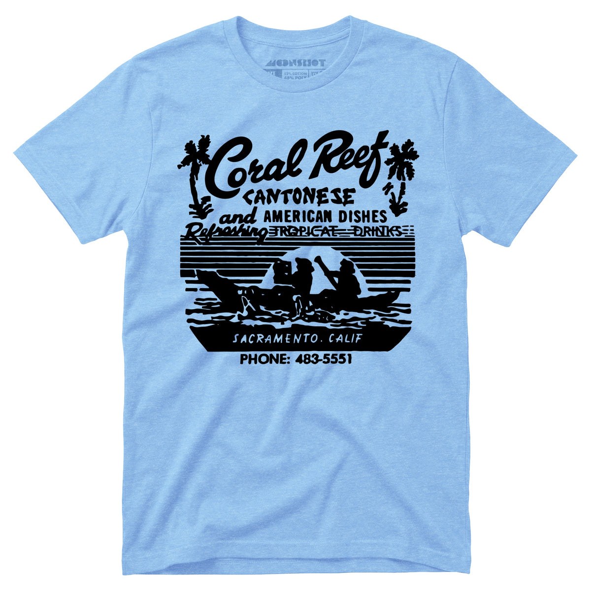 Coral Reef v2 - Sacramento, CA - Vintage Tiki Bar - Unisex T-Shirt