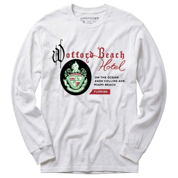 Wofford Beach Hotel - Miami, FL - Vintage Hotel - Long Sleeve T-Shirt