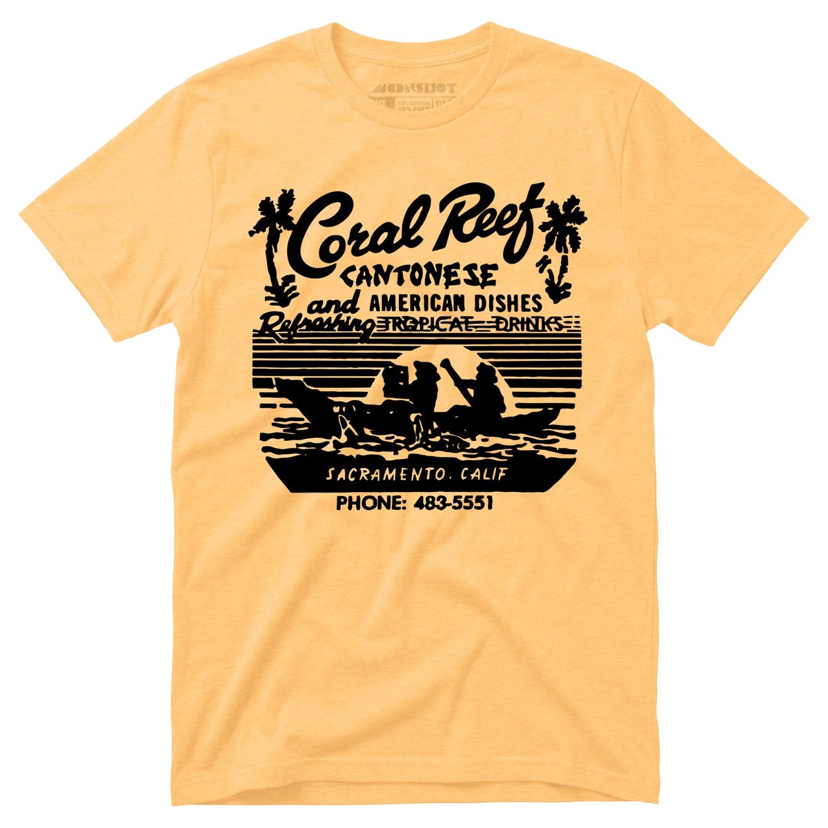 Coral Reef v2 - Sacramento, CA - Vintage Tiki Bar - Unisex T-Shirt