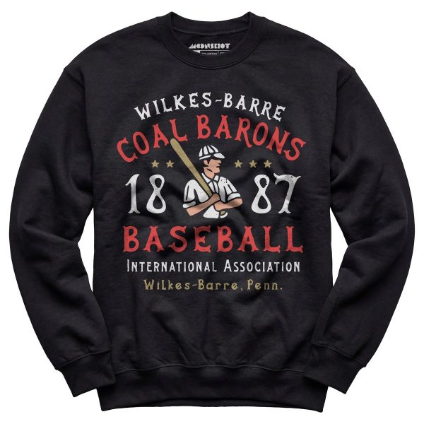 Wilkes-Barre Coal Barons - Pennsylvania - Vintage Defunct Baseball Teams - Unisex Sweatshirt