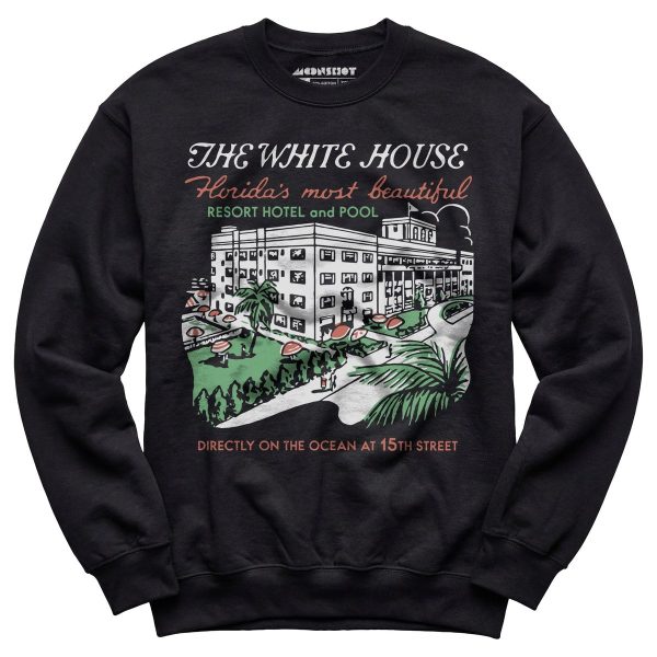 The White House - Miami, FL - Vintage Hotel - Unisex Sweatshirt