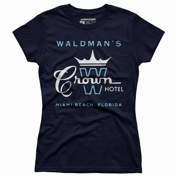 Waldman's Crown Hotel - Miami, FL - Vintage Hotel - Women's T-Shirt