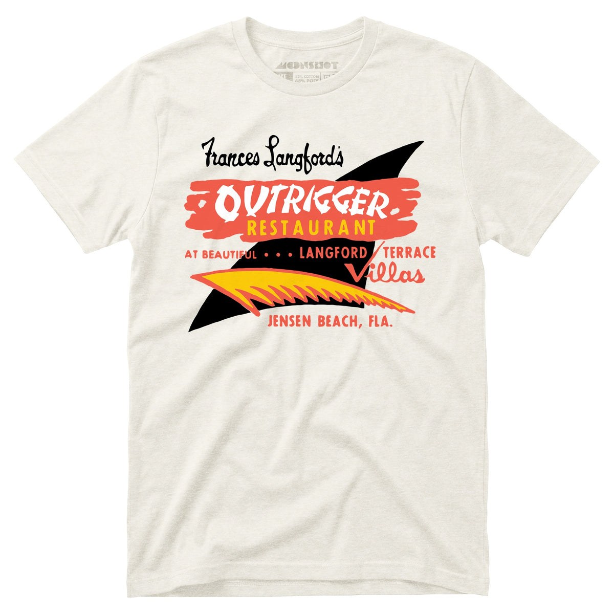 Outrigger - Jensen Beach, FL - Vintage Tiki Bar - Unisex T-Shirt