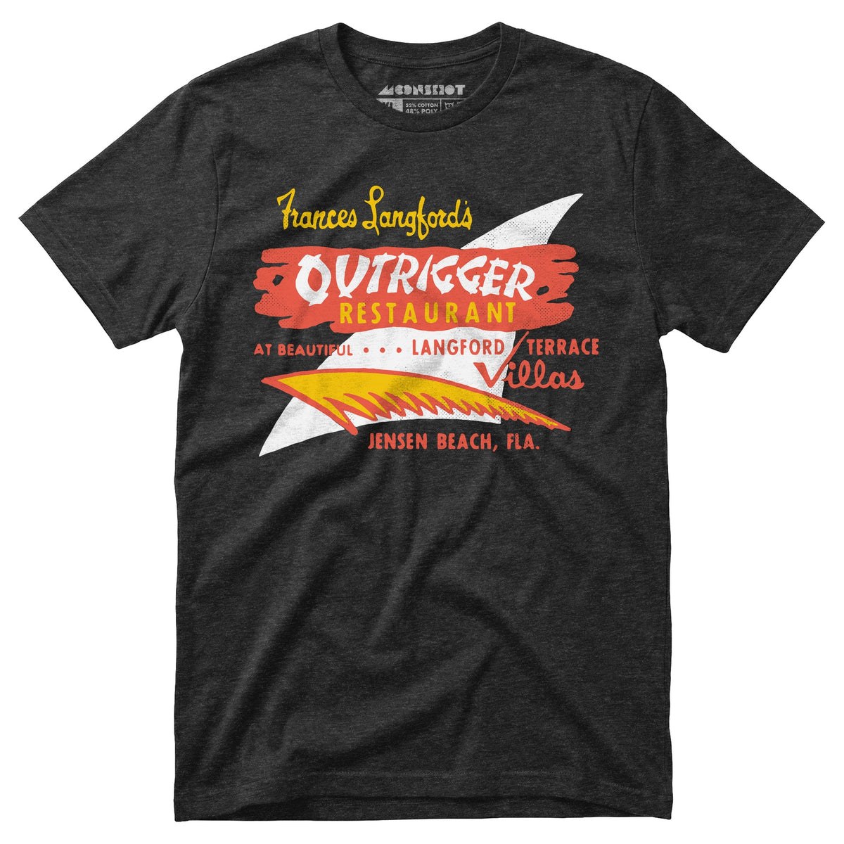 Outrigger - Jensen Beach, FL - Vintage Tiki Bar - Unisex T-Shirt