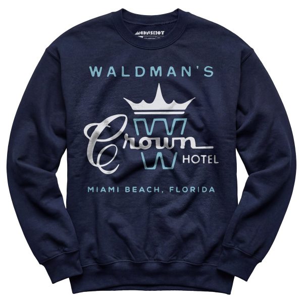 Waldman's Crown Hotel - Miami, FL - Vintage Hotel - Unisex Sweatshirt