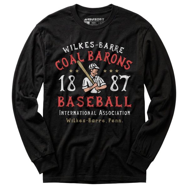 Wilkes-Barre Coal Barons - Pennsylvania - Vintage Defunct Baseball Teams - Long Sleeve T-Shirt