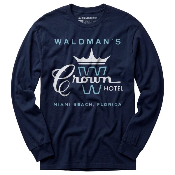 Waldman's Crown Hotel - Miami, FL - Vintage Hotel - Long Sleeve T-Shirt