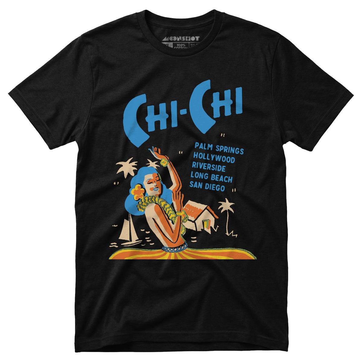 Chi Chi Supper Club - California - Vintage Tiki Bar - Unisex T-Shirt
