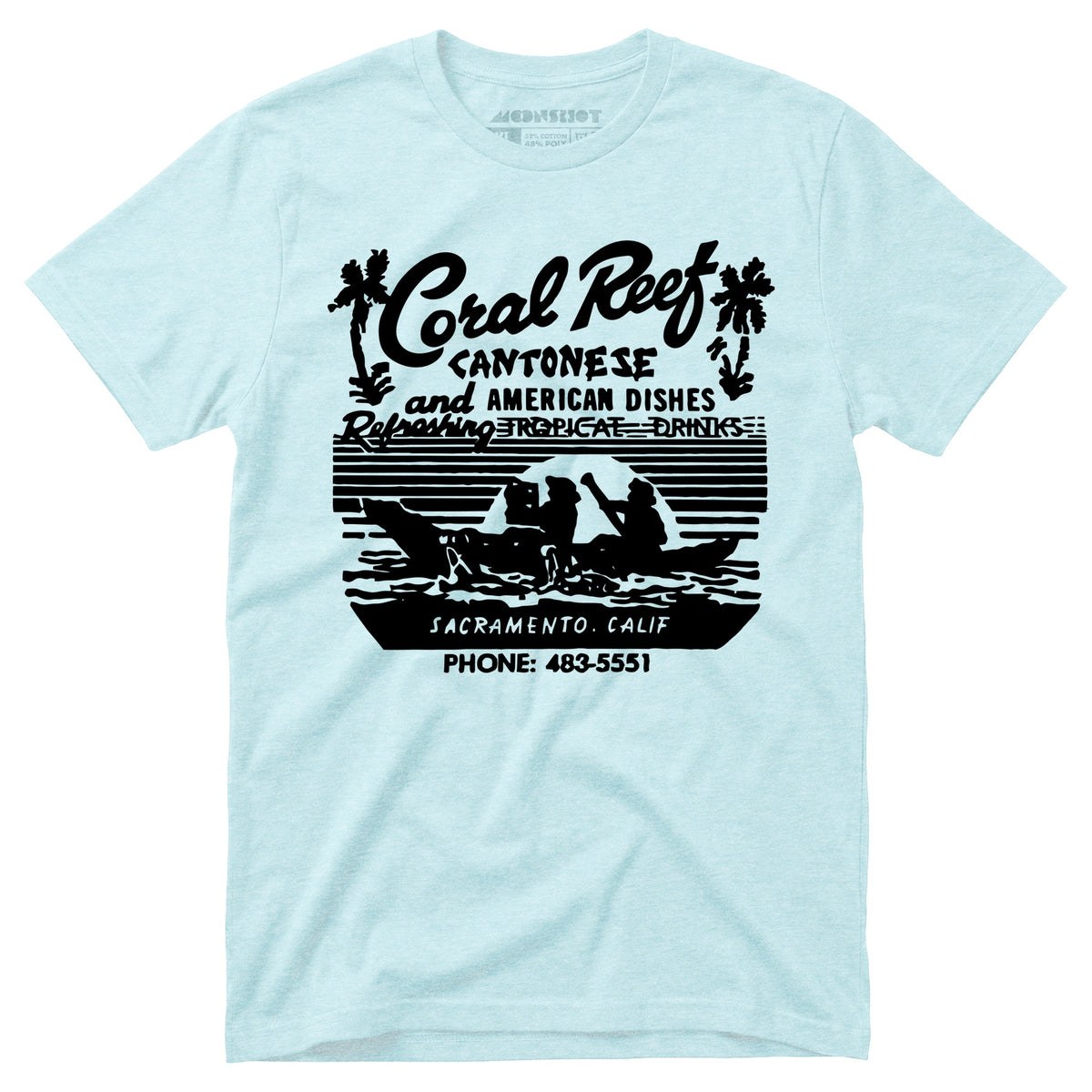 Coral Reef v2 - Sacramento, CA - Vintage Tiki Bar - Unisex T-Shirt