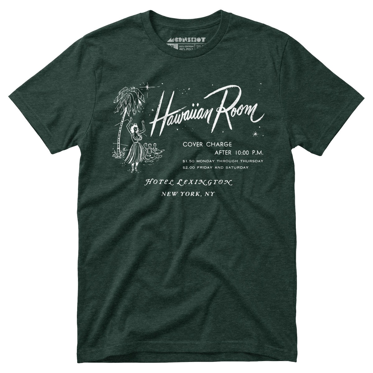 The Hawaiian Room Lexington Hotel - New York, NY - Vintage Tiki Bar - Unisex T-Shirt
