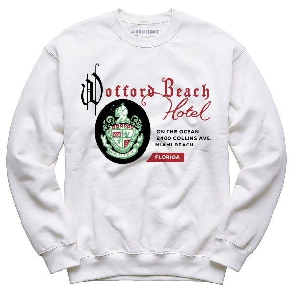 Wofford Beach Hotel - Miami, FL - Vintage Hotel - Unisex Sweatshirt