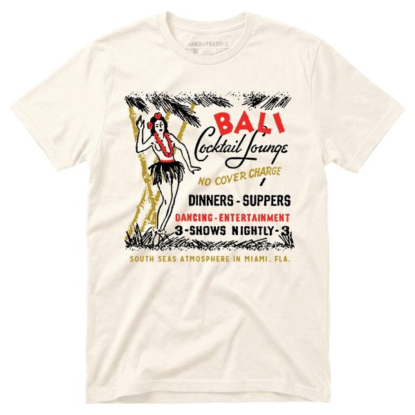 Bali Cocktail Lounge - Miami, FL - Vintage Tiki Bar - Unisex T-Shirt