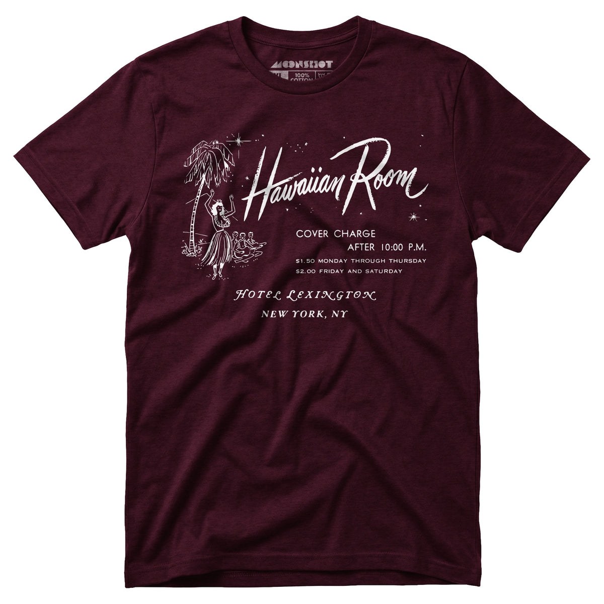 The Hawaiian Room Lexington Hotel - New York, NY - Vintage Tiki Bar - Unisex T-Shirt