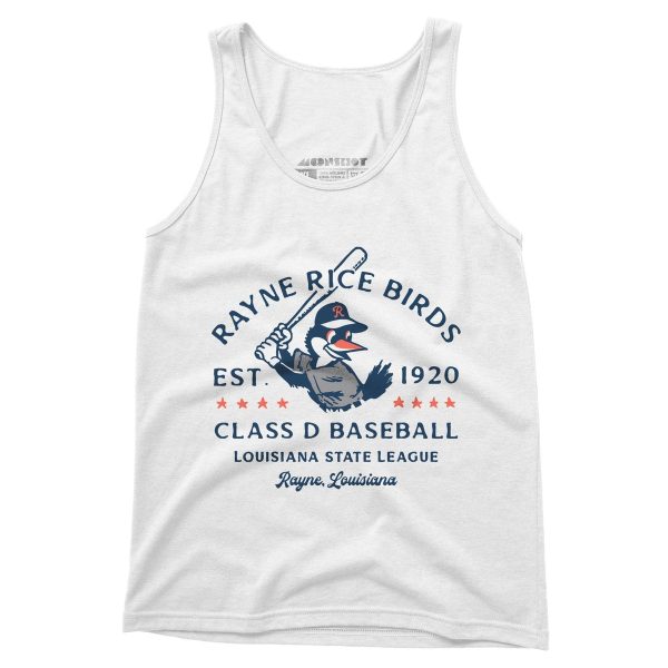 Rayne Rice Birds - Louisiana - Vintage Defunct Baseball Teams - Unisex Tank Top