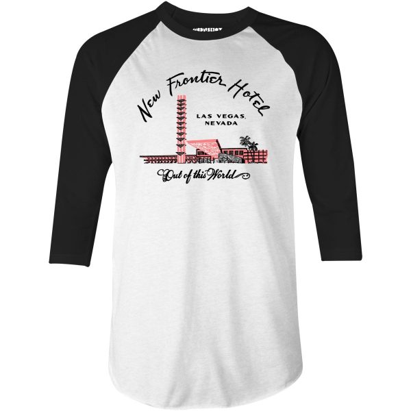 New Frontier Hotel - Vintage Las Vegas - 3/4 Sleeve Raglan T-Shirt