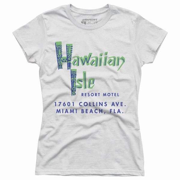 Hawaiian Isle Resort Motel - Miami, FL - Vintage Tiki Bar - Women's T-Shirt