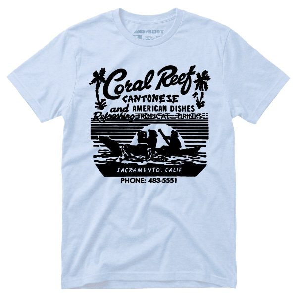 Coral Reef v2 - Sacramento, CA - Vintage Tiki Bar - Unisex T-Shirt