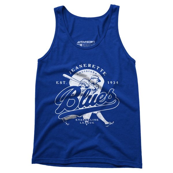 Jeanerette Blues - Louisiana - Vintage Defunct Baseball Teams - Unisex Tank Top