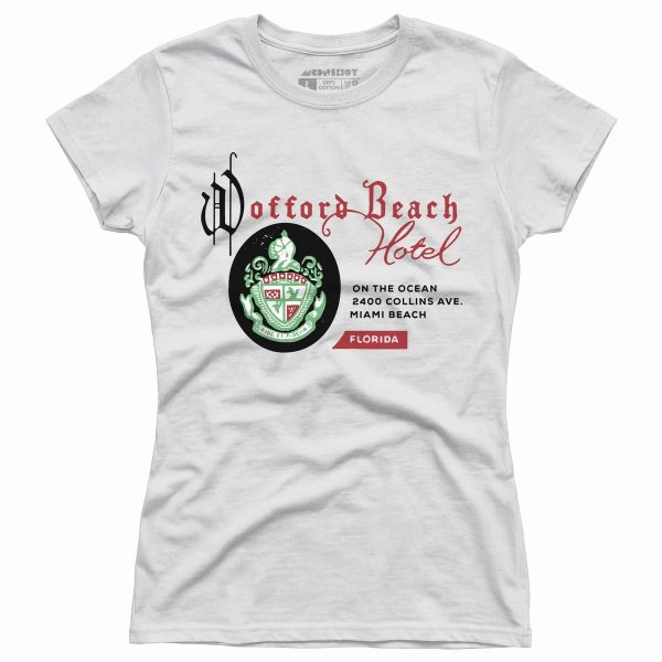 Wofford Beach Hotel - Miami, FL - Vintage Hotel - Women's T-Shirt