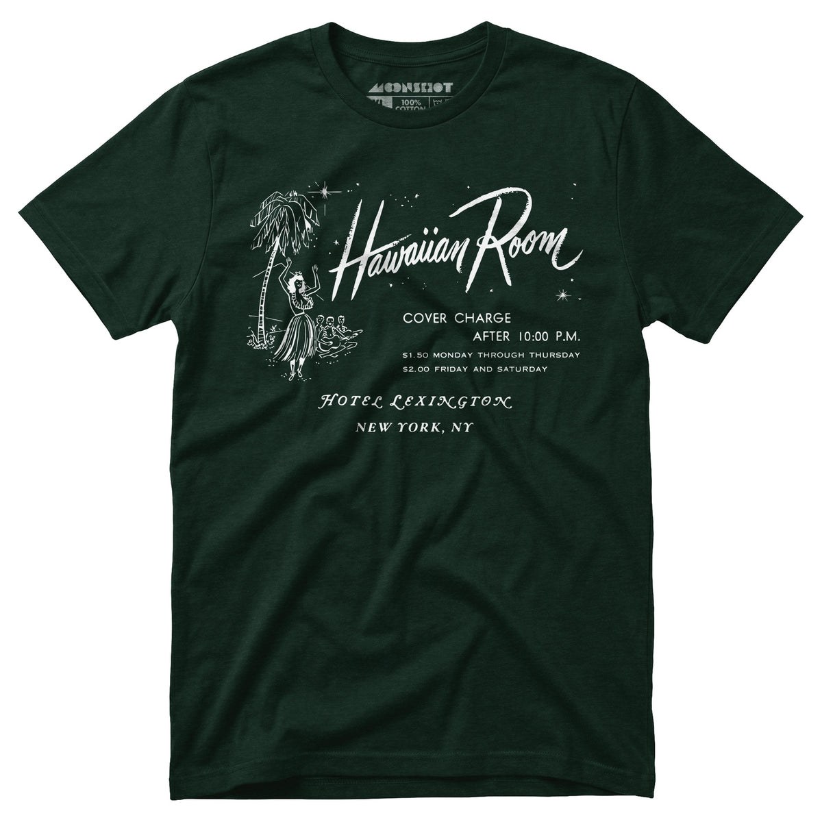 The Hawaiian Room Lexington Hotel - New York, NY - Vintage Tiki Bar - Unisex T-Shirt