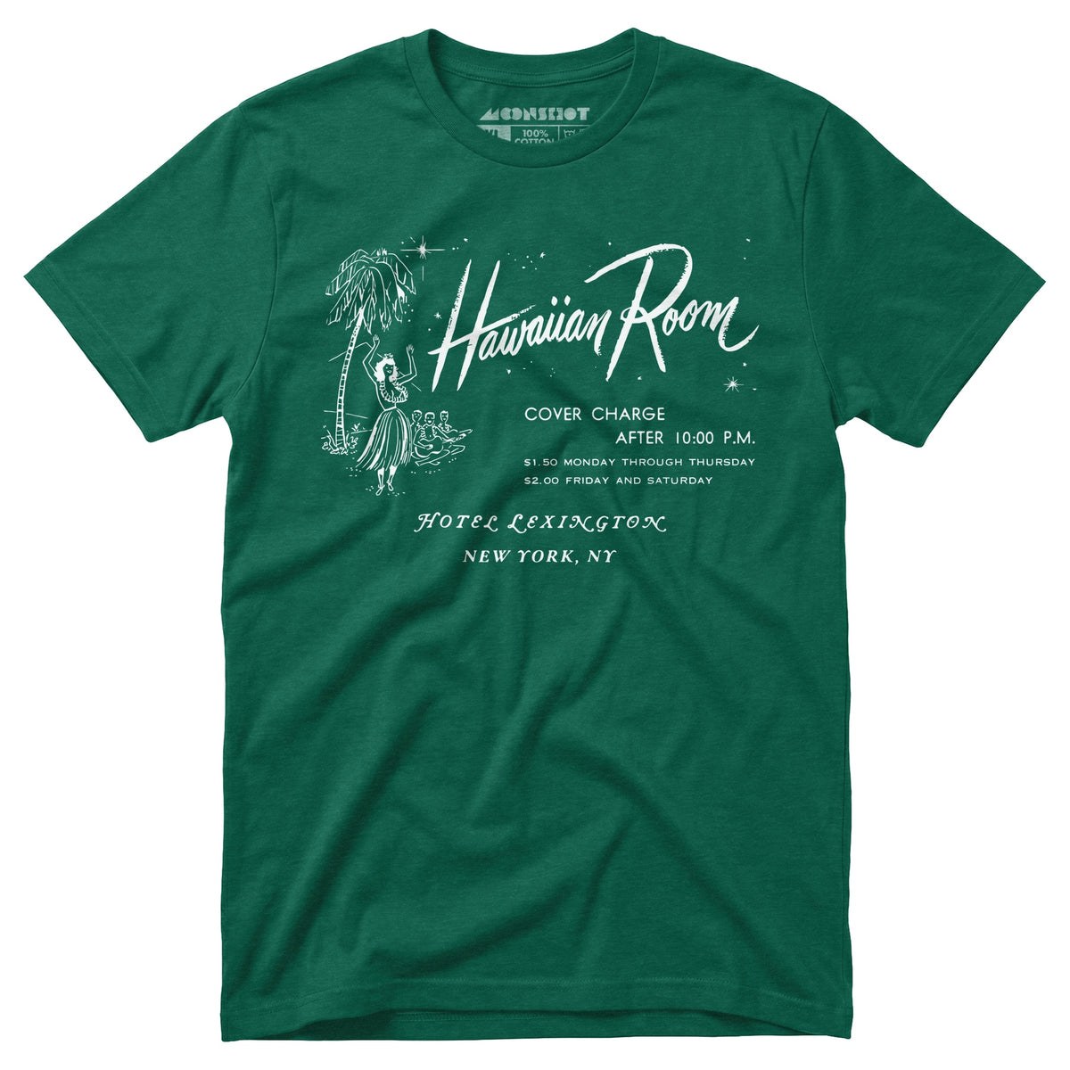 The Hawaiian Room Lexington Hotel - New York, NY - Vintage Tiki Bar - Unisex T-Shirt