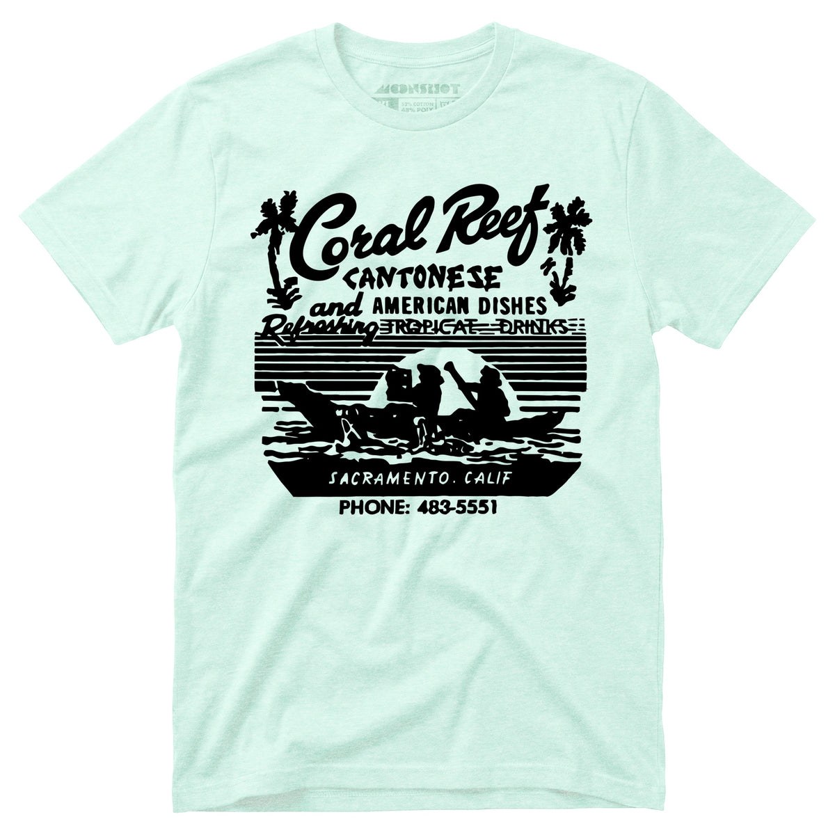 Coral Reef v2 - Sacramento, CA - Vintage Tiki Bar - Unisex T-Shirt