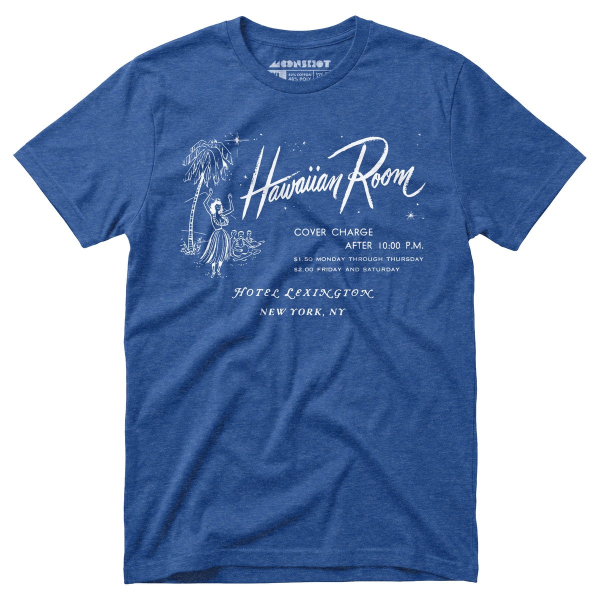 The Hawaiian Room Lexington Hotel - New York, NY - Vintage Tiki Bar - Unisex T-Shirt