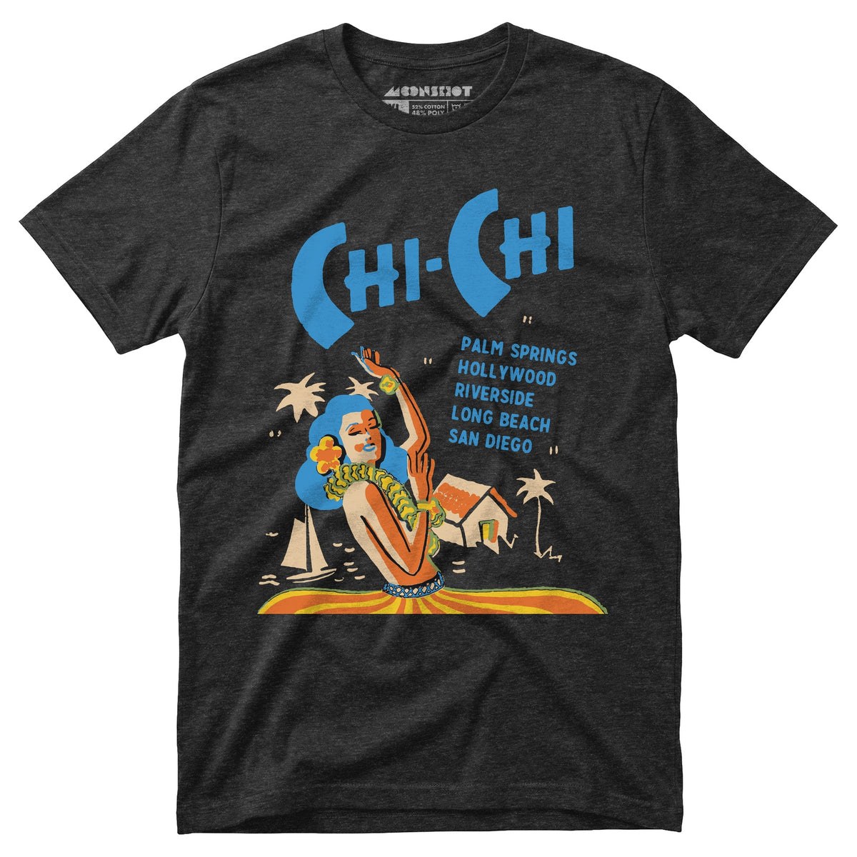 Chi Chi Supper Club - California - Vintage Tiki Bar - Unisex T-Shirt