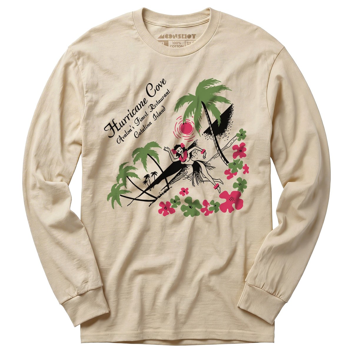Hurricane Cove - Catalina Island, CA - Vintage Tiki Bar - Long Sleeve T-Shirt