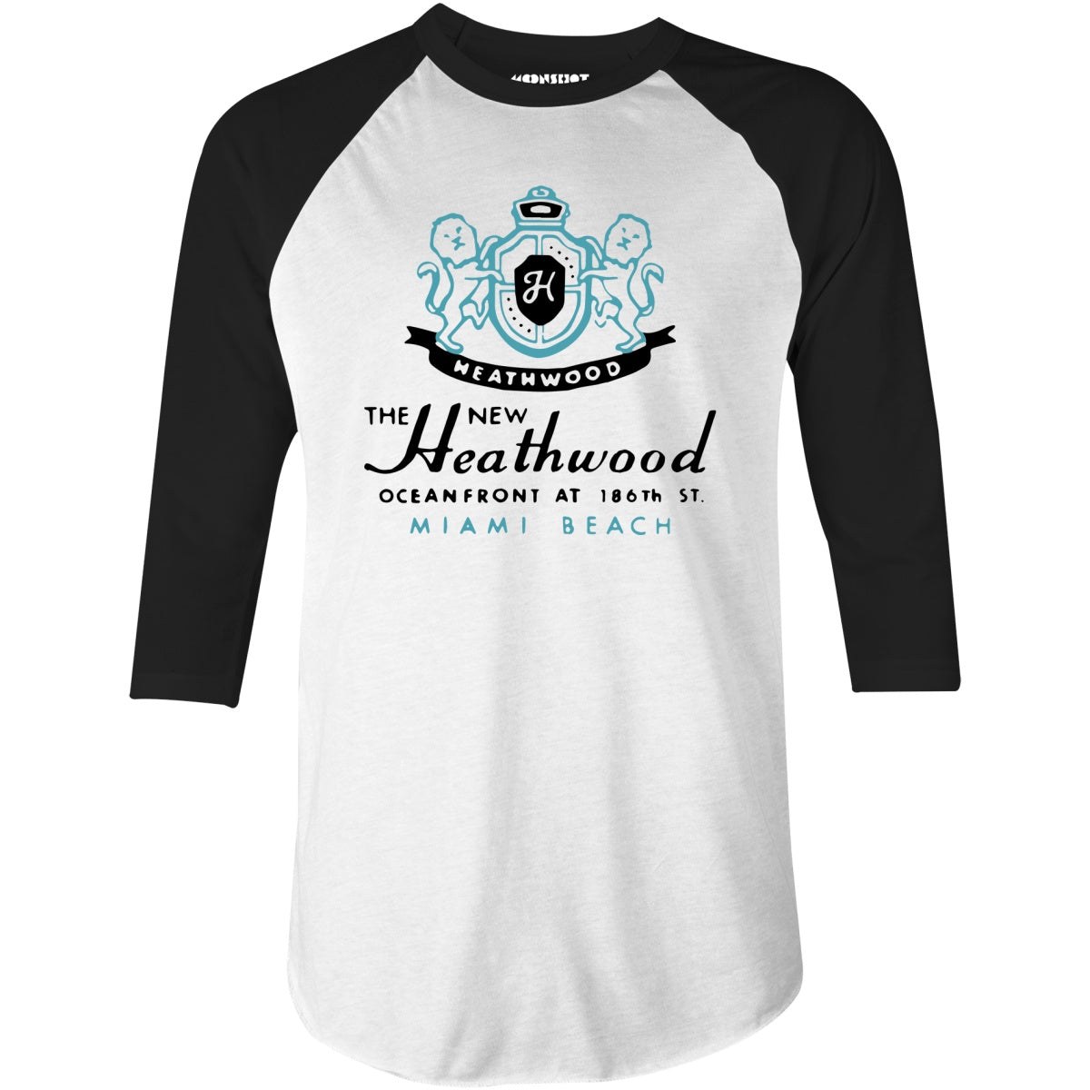 The Heathwood - Miami, FL - Vintage Motel - 3/4 Sleeve Raglan T-Shirt